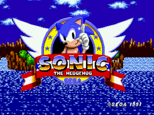 Mecha Sonic in Sonic the Hedgehog (Proof of Concept) Title Screen